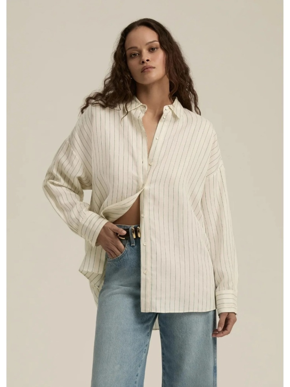 Ex-Boyfriend Shirt - Emerald Stripe - Favorite Daughter Sz Small NWT